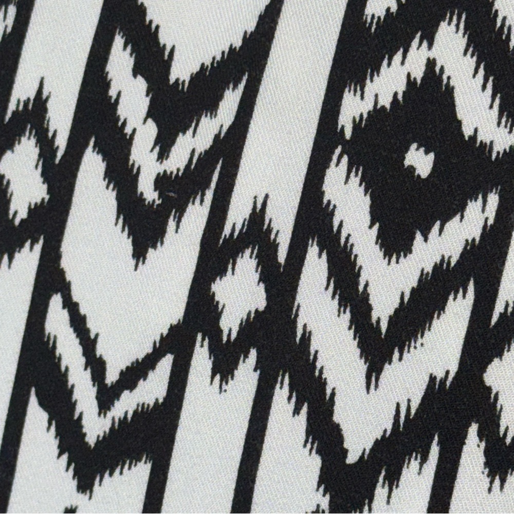 PHILOSOPHY Geometric Print Black and White Wide Leg Palazzo Pants Size 8 - Picture 6 of 9
